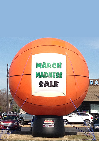 Basketball Shape Outdoor Advertising Balloons