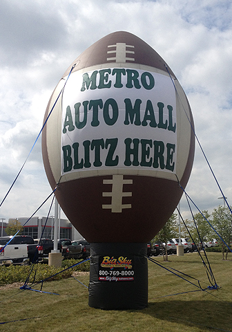 Football Shape Outdoor Advertising Balloons